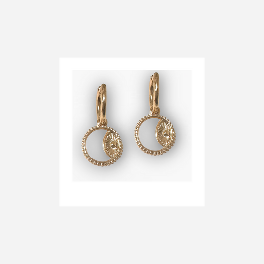 Celeste Earrings- stainless steel- 18k gold